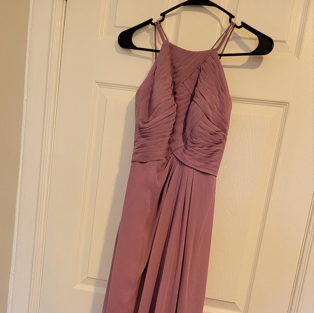 Azazie purple long size 4 dress